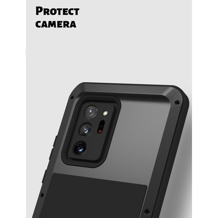 For Samsung Galaxy Note 20 Ultra LOVE MEI Metal Shockproof Waterproof Dustproof Protective Case without Glass(Yellow) - Galaxy Note20 Ultra Cases by LOVE MEI | Online Shopping South Africa | PMC TechLife | Buy Now Pay Later Mobicred