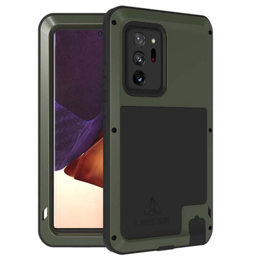 For Samsung Galaxy Note 20 Ultra LOVE MEI Metal Shockproof Waterproof Dustproof Protective Case without Glass(Army Green) - Galaxy Note20 Ultra Cases by LOVE MEI | Online Shopping South Africa | PMC Jewellery | Buy Now Pay Later Mobicred