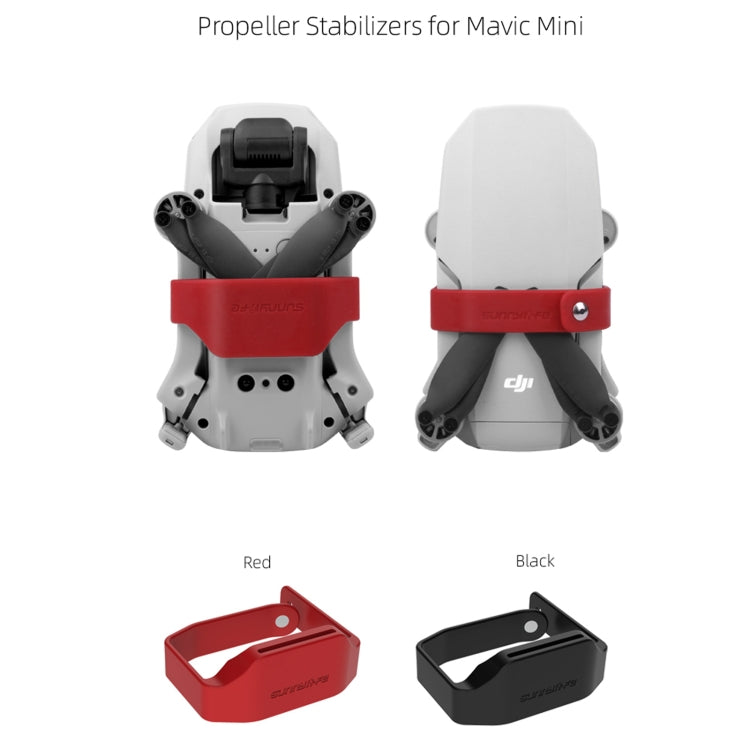 Sunnylife MM-Q9240 Silicone Propeller Stabilizer Holder Protection Accessories for DJI Mavic Mini / Mini 2(Red) - Others by Sunnylife | Online Shopping South Africa | PMC Jewellery | Buy Now Pay Later Mobicred