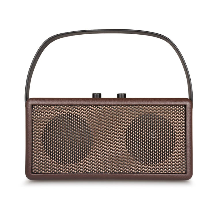 D30 Portable Subwoofer Wooden Bluetooth 4.2 Speaker, Support TF Card & 3.5mm AUX & U Disk Play(Brown) - Desktop Speaker by PMC Jewellery | Online Shopping South Africa | PMC Jewellery | Buy Now Pay Later Mobicred