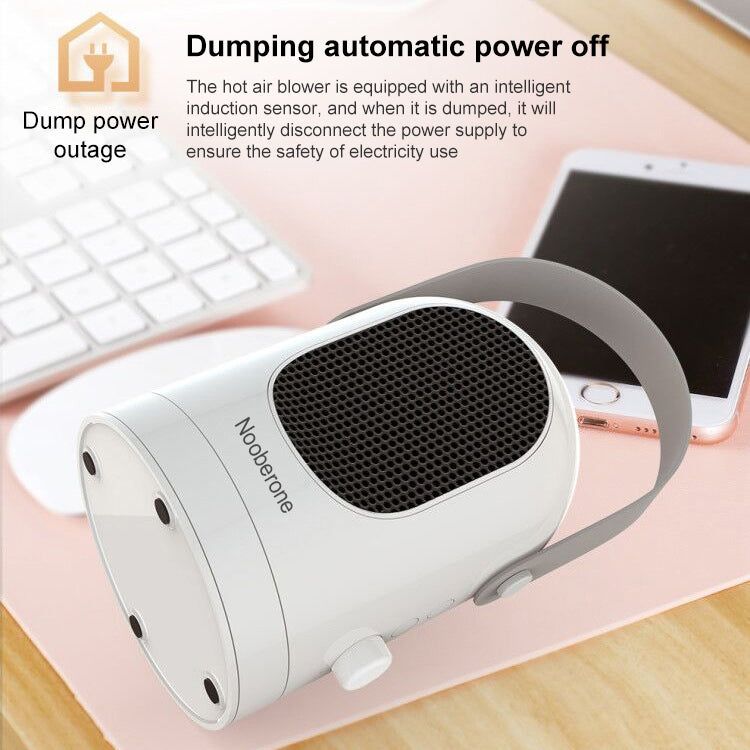 600W Winter Mini Electric Warmer Fan Heater Shaking Head Desktop Household Radiator Energy Saving, EU Plug (White) - Electric Heaters by PMC Jewellery | Online Shopping South Africa | PMC Jewellery | Buy Now Pay Later Mobicred