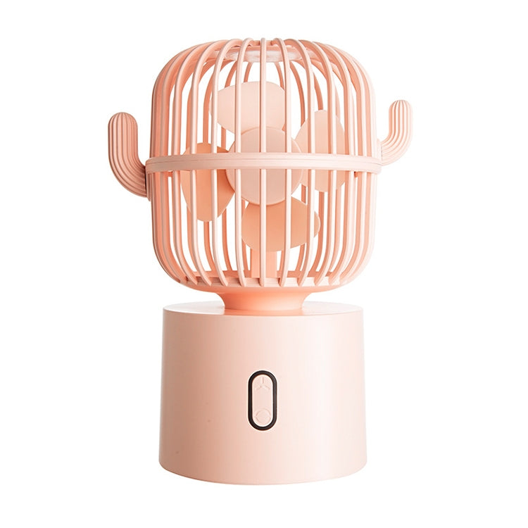 F6 Cactus Portable Mini Fan USB Shaking Head Handheld Desk Electric Fan (Pink) - Electric Fans by PMC Jewellery | Online Shopping South Africa | PMC Jewellery | Buy Now Pay Later Mobicred