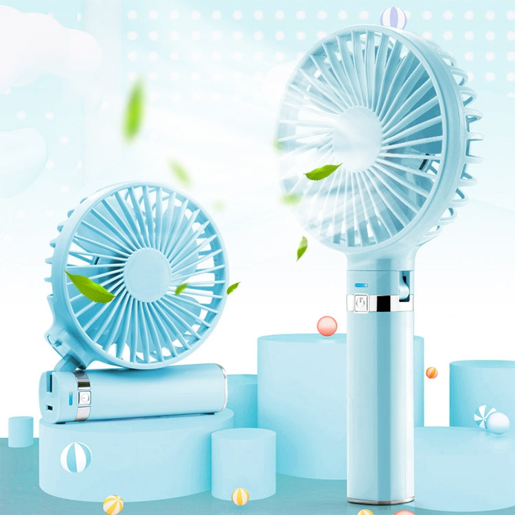 S2 Portable Foldable Handheld Electric Fan, with 3 Speed Control & Night Light (Sky Blue) - Electric Fans by PMC Jewellery | Online Shopping South Africa | PMC Jewellery | Buy Now Pay Later Mobicred