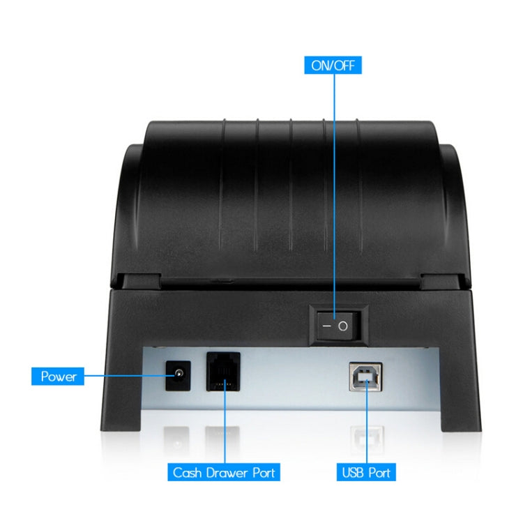 POS-5890T Portable 90mm / sec Thermal Receipt Printer, Compatible ESC/POS Command(Black) - Receipt Printers by PMC TechLife | Online Shopping South Africa | PMC TechLife | Buy Now Pay Later Mobicred