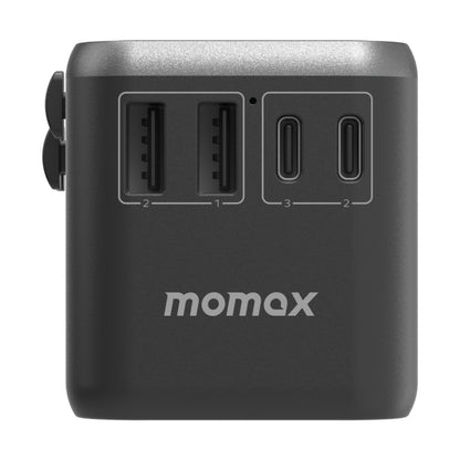 MOMAX 1-World UA8 PD 70W Fast Charger Power Adapter(Black) - USB Charger by MOMAX | Online Shopping South Africa | PMC Jewellery | Buy Now Pay Later Mobicred