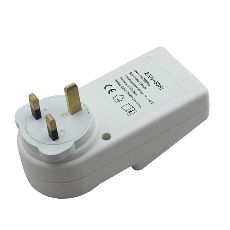 AC 230V Smart Home Plug-in LCD Display Clock Summer Time Function 12/24 Hours Changeable Timer Switch Socket, UK Plug - free shipping - PMC TechLife - Order now!