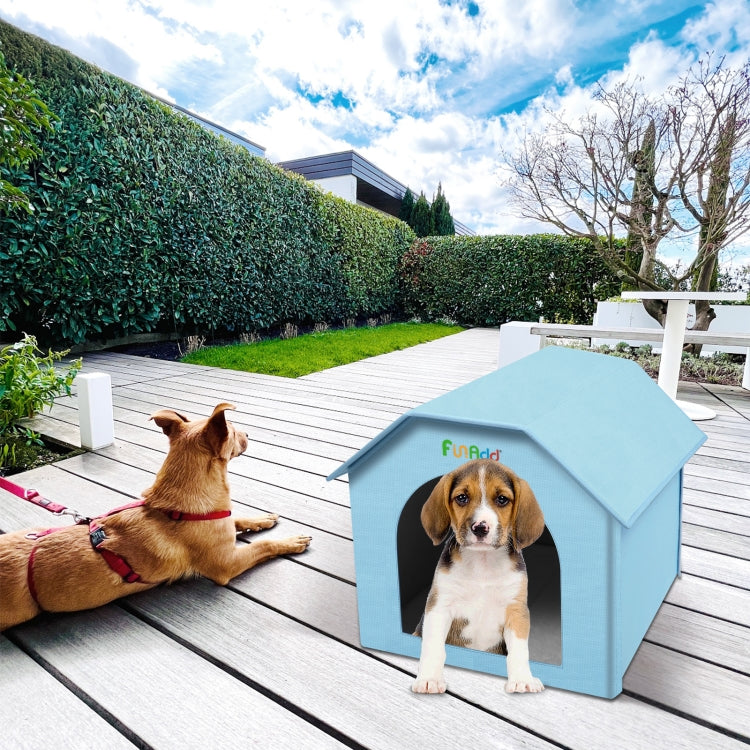 FUNADD Extra Large Folding Weatherproof Pet Houses with Removable Mat (Blue) - Pet Houses & Accessories by FunAdd | Online Shopping South Africa | PMC TechLife | Buy Now Pay Later Mobicred