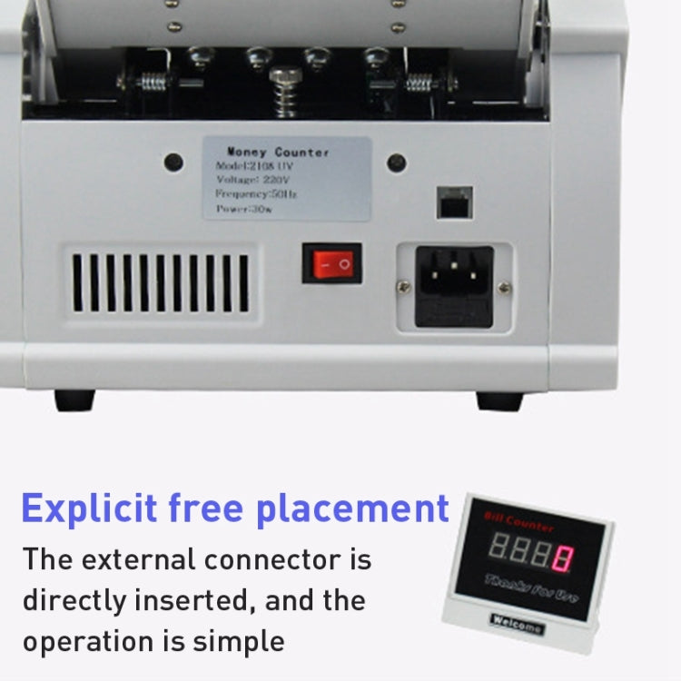 2108UV/IR Portable Multi-Currency Currency Counter, Specification: AU Plug - Currency Counter by PMC TechLife | Online Shopping South Africa | PMC TechLife | Buy Now Pay Later Mobicred