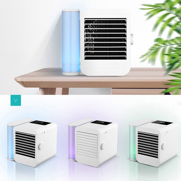 3 in 1 Refrigeration + Humidification + Purification Air Cooler Desktop Cooling Fan with Colorful Light - Electric Fans by PMC Jewellery | Online Shopping South Africa | PMC Jewellery