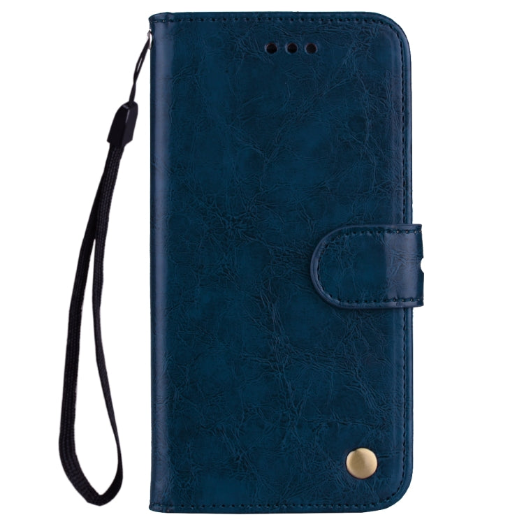 Business Style Oil Wax Texture Horizontal Flip Leather Case for Huawei Mate 20 Pro, with Holder & Card Slots & Wallet (Blue) - Huawei Cases by PMC Jewellery | Online Shopping South Africa | PMC Jewellery | Buy Now Pay Later Mobicred