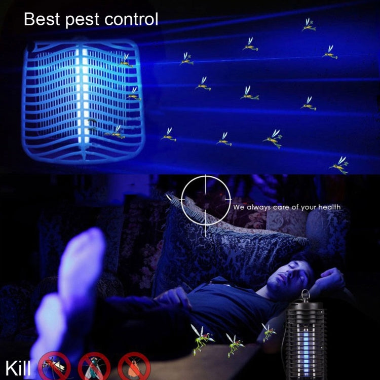3W Microwave Insect Killer Electric Mosquito Fly Bug Insect Control with Trap Lamp, AC 110V, US Plug(Black) - Repellents by PMC TechLife | Online Shopping South Africa | PMC TechLife
