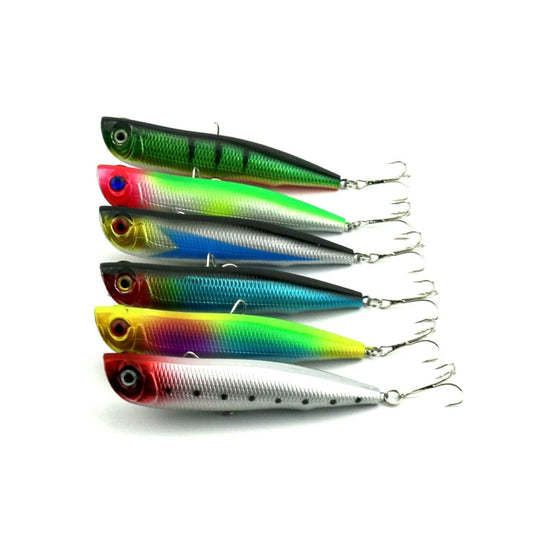 HENGJIA Artificial Fishing Lures Popper Bionic Fishing Bait with Hooks, Length: 10.5 cm, Random Color Delivery - Fishing Lures by HENGJIA | Online Shopping South Africa | PMC Jewellery | Buy Now Pay Later Mobicred