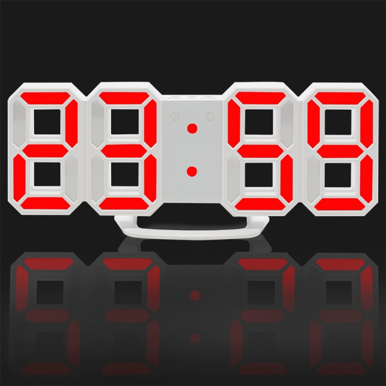 Multi-Function Large 3D LED Digital Wall Alarm Clock with Snooze Function, 12/24 Hours Display for Home, Kitchen, Office, DC 5V, CE Certificated(Red) - free shipping - PMc TechLife - Order now!