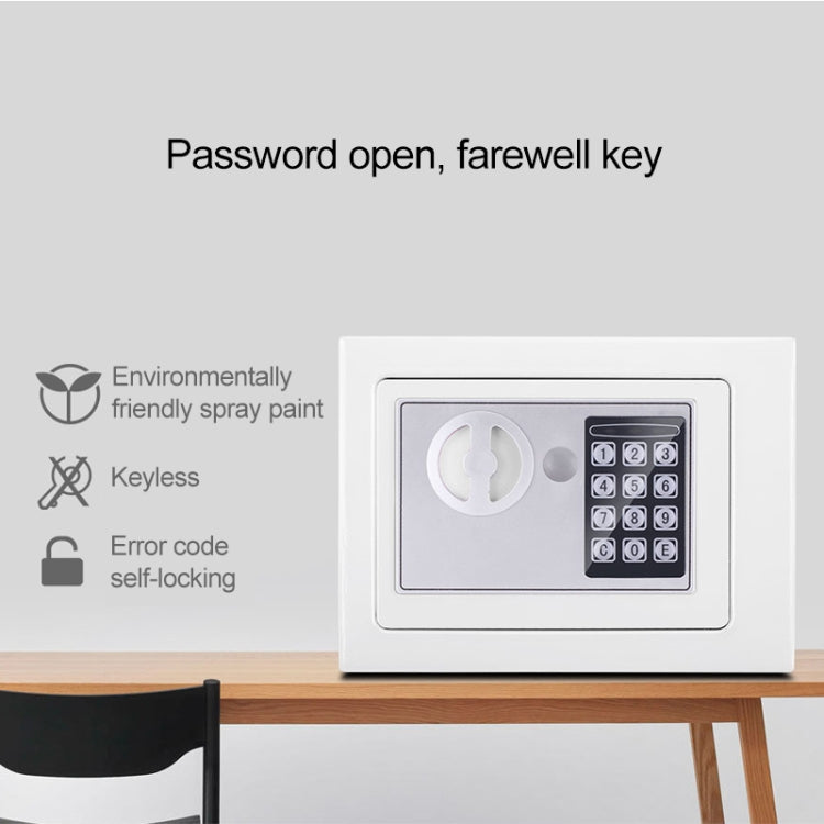 17E Home Mini Electronic Security Lock Box Wall Cabinet Safety Box without Coin-operated Function(Bronze) - Safety Box by PMc TechLife | Online Shopping South Africa | PMc TechLife | Buy Now Pay Later Mobicred