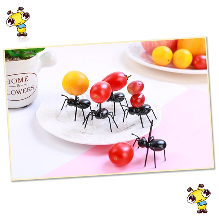 12pcs / Box Worker Ant Fruit Forks Snack Cake Dessert Tableware Home Kitchen Party Dinner Fruit Pick Kitchen Tool - Gadgets by PMC Jewellery | Online Shopping South Africa | PMC Jewellery | Buy Now Pay Later Mobicred