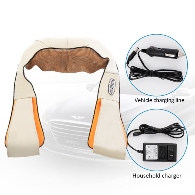USB Charging Vibration Machine Neck Shawl Kneading Back Shoulder Vibration Massager - free shipping - PMC TechLife - Order now!