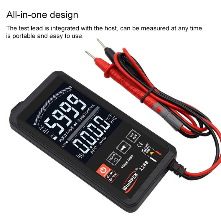 HY128C Color Screen Ultra-thin Touch Smart Digital Multimeter Fully Automatic High Precision True Effective Value Multimeter - Digital Multimeter by PMC Jewellery | Online Shopping South Africa | PMC Jewellery | Buy Now Pay Later Mobicred