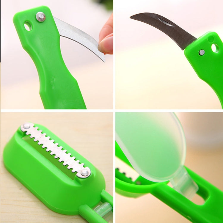 2 PCS Kitchen Essential Fish Scraper Fish Scale Planing Knife with Cover (Green) - Gadgets by PMC TechLife | Online Shopping South Africa | PMC TechLife | Buy Now Pay Later Mobicred