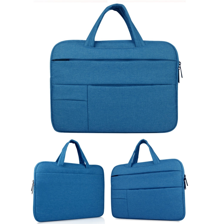 Universal Multiple Pockets Wearable Oxford Cloth Soft Portable Leisurely Handle Laptop Tablet Bag, For 13.3 inch and Below Macbook, Samsung, Lenovo, Sony, DELL Alienware, CHUWI, ASUS, HP (Blue) - 13.3 inch by PMC Jewellery | Online Shopping South Africa | PMC Jewellery | Buy Now Pay Later Mobicred