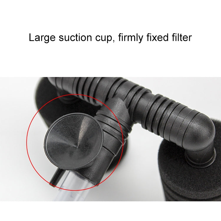 Wall-mounted Aquarium Mini Double Head Pneumatic Mute Biochemical Cotton Filter - Filters & Accessories by PMC TechLife | Online Shopping South Africa | PMC TechLife