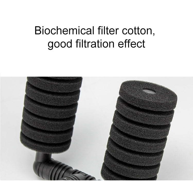Wall-mounted Aquarium Mini Double Head Pneumatic Mute Biochemical Cotton Filter - Filters & Accessories by PMC TechLife | Online Shopping South Africa | PMC TechLife