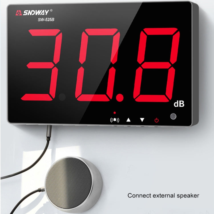 SNDWAY SW525B Wall-mounted DB Sound Level Meter Noise Tester with USB Data Storage Transfer & USB Communication - free shipping - PMC TechLife - Order now!