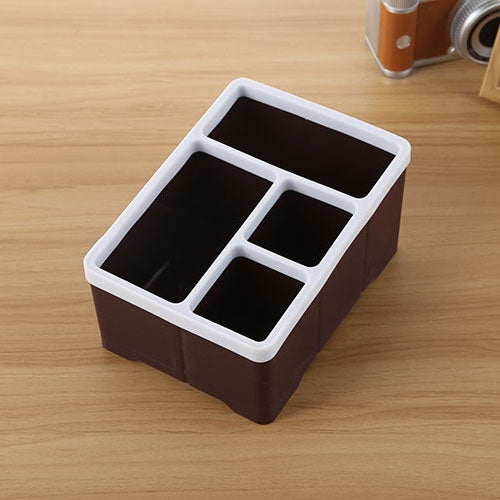 Desktop Storage Organizer Remote Control Caddy Holde for Desk Office Supplies(Coffee) - free shipping - PMc TechLife - Order now!