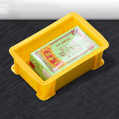 Thick Multi-function Material Box Brand New Flat Plastic Parts Box Tool Box, Size: 15.6cm x 10.1cm x 5.3cm(Yellow) - Storage Bags & Boxes by PMC Jewellery | Online Shopping South Africa | PMC Jewellery | Buy Now Pay Later Mobicred