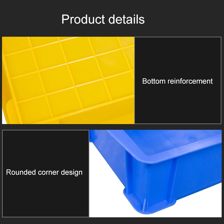 Thick Multi-function Material Box Brand New Flat Plastic Parts Box Tool Box, Size: 25.3cm x 18cm x 7.4cm(Yellow) - Storage Bags & Boxes by PMC TechLife | Online Shopping South Africa | PMC TechLife | Buy Now Pay Later Mobicred