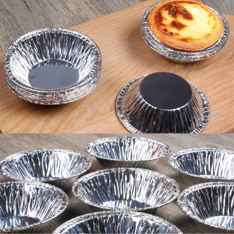 100pcs / Pack  Aluminum Foil Egg Tart Cup Cake Holder, Size: 7.5 x 4 x 2cm - Food Molds by PMC Jewellery | Online Shopping South Africa | PMC Jewellery | Buy Now Pay Later Mobicred