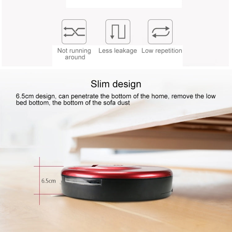 FD-RSW(E) Smart Household Sweeping Machine Cleaner Robot(Red) - Robot Vacuum Cleaner by PMC Jewellery | Online Shopping South Africa | PMC Jewellery | Buy Now Pay Later Mobicred