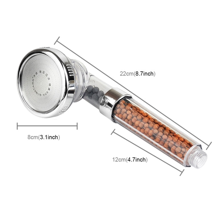 3 Settings Adjustable PC Negative Ions Shower Head, Size: Large, Interface:  2cm(Transparent) - Shower Head by PMC Jewellery | Online Shopping South Africa | PMC Jewellery | Buy Now Pay Later Mobicred