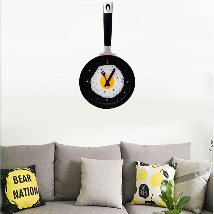 Fried Egg Pan Shape Creative Living Room Decorative Wall Clock (Red) - Wall Clock by PMc TechLife | Online Shopping South Africa | PMc TechLife | Buy Now Pay Later Mobicred