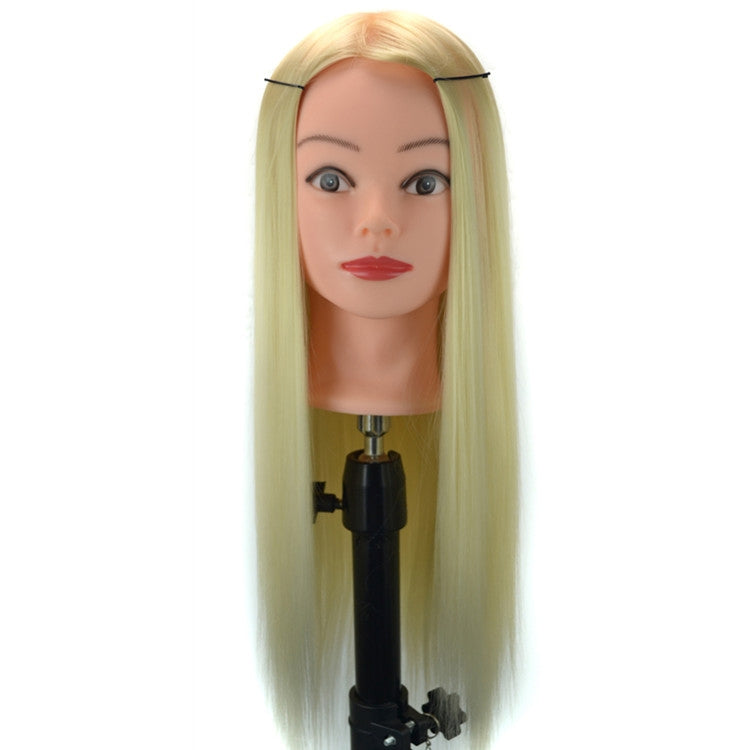 Practice Disc Hair Braided Mannequin Head Wig Styling Trimming Head Model(Beige) - free shipping - PMC TechLife - Order now!