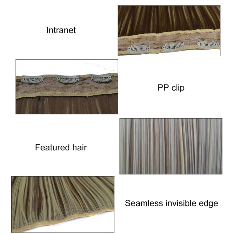 33# One-piece Seamless Five-clip Wig Long Straight Wig Piece - free shipping - PMC TechLife - Order now!