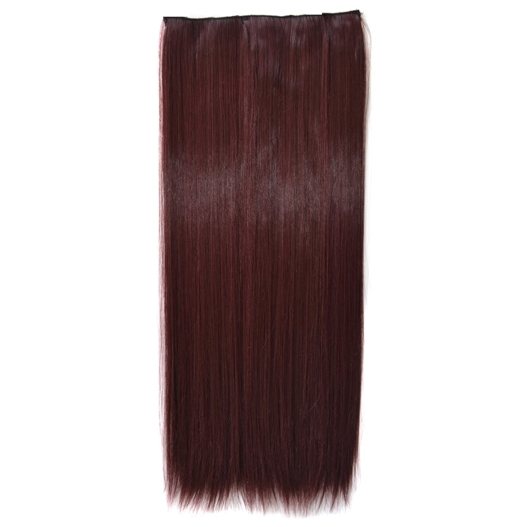 99JM118# One-piece Seamless Five-clip Wig Long Straight Wig Piece - free shipping - PMC TechLife - Order now!