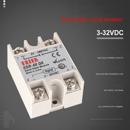 REX-C100 Thermostat + Thermocouple + SSR-80 DA Solid State Module Intelligent Temperature Control Kit - Components Kits by PMC Jewellery | Online Shopping South Africa | PMC Jewellery | Buy Now Pay Later Mobicred