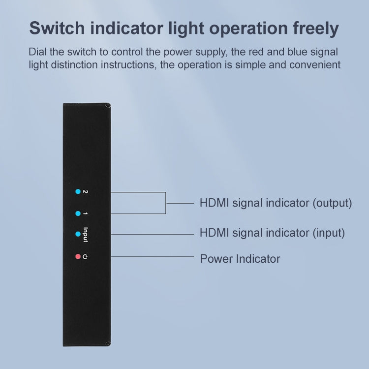 Measy SPH102 1 to 2 HDMI 1080P Simultaneous Display Splitter, US Plug - free shipping - PMC Jewellery - Order now!