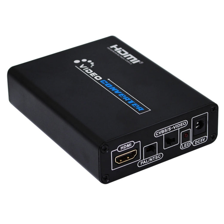 HDMI to Composite / AV S-Video Converter RCA CVBS/L/R Video Converter Adapter, UK Plug - Converter by PMC Jewellery | Online Shopping South Africa | PMC Jewellery | Buy Now Pay Later Mobicred