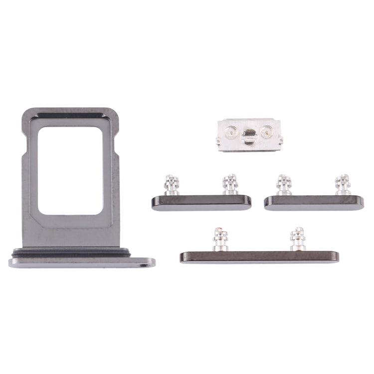 SIM Card Tray + Side Keys for iPhone 12 Pro Max(Graphite) - Side Key & Card Tray by PMc TechLife | Online Shopping South Africa | PMc TechLife | Buy Now Pay Later Mobicred