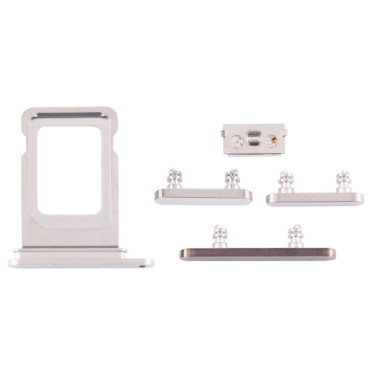 SIM Card Tray + Side Keys for iPhone 12 Pro Max(White) - Side Key & Card Tray by PMc TechLife | Online Shopping South Africa | PMc TechLife | Buy Now Pay Later Mobicred