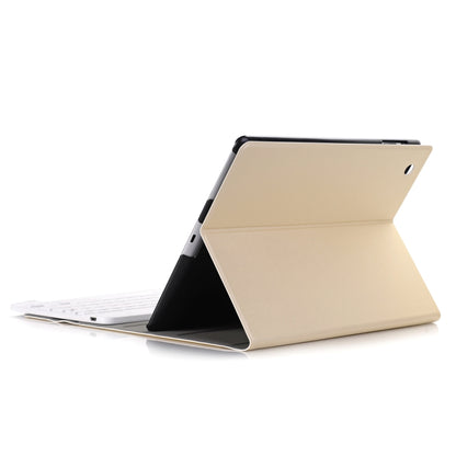 A02 for iPad 4 / 3 / 2 Universal Ultra-thin ABS Horizontal Flip Tablet Case + Bluetooth Keyboard(Gold) - Universal by PMC Jewellery | Online Shopping South Africa | PMC Jewellery | Buy Now Pay Later Mobicred