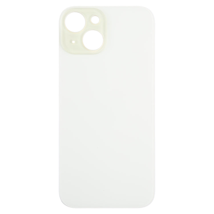 For iPhone 15 Easy Replacement Big Camera Hole Glass Back Battery Cover(Yellow) - Back Cover by PMC Jewellery | Online Shopping South Africa | PMC Jewellery | Buy Now Pay Later Mobicred