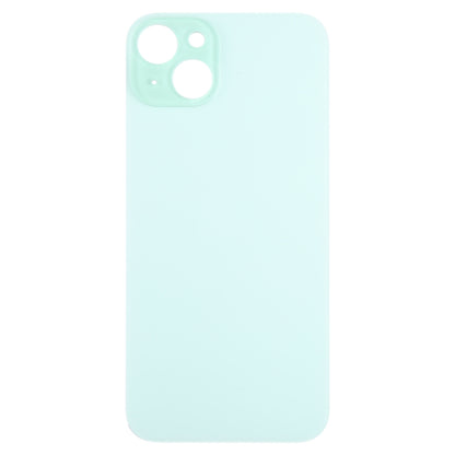 For iPhone 15 Plus Easy Replacement Big Camera Hole Glass Back Battery Cover(Green) - Back Cover by PMC Jewellery | Online Shopping South Africa | PMC Jewellery | Buy Now Pay Later Mobicred