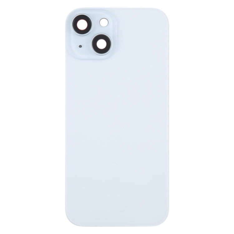 For iPhone 15 Plus Battery Back Cover with Camera Lens Cover + MagSafe Magnet(Blue) - Back Cover by PMC Jewellery | Online Shopping South Africa | PMC Jewellery | Buy Now Pay Later Mobicred