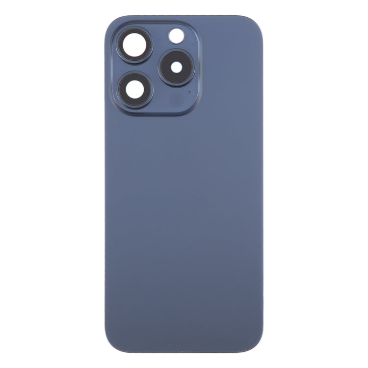 For iPhone 15 Pro Battery Back Cover with Camera Lens Cover + MagSafe Magnet(Blue) - Back Cover by PMC Jewellery | Online Shopping South Africa | PMC Jewellery | Buy Now Pay Later Mobicred