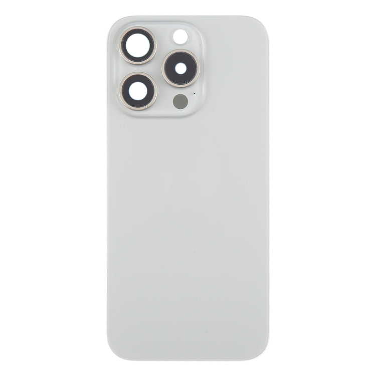For iPhone 15 Pro Battery Back Cover with Camera Lens Cover + MagSafe Magnet(Titanium) - Back Cover by PMC Jewellery | Online Shopping South Africa | PMC Jewellery | Buy Now Pay Later Mobicred