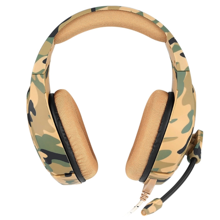 ONIKUMA K1-B Deep Bass Noise Canceling Camouflage Gaming Headphone with Microphone(Yellow) - Multimedia Headset by ONIKUMA | Online Shopping South Africa | PMC Jewellery | Buy Now Pay Later Mobicred