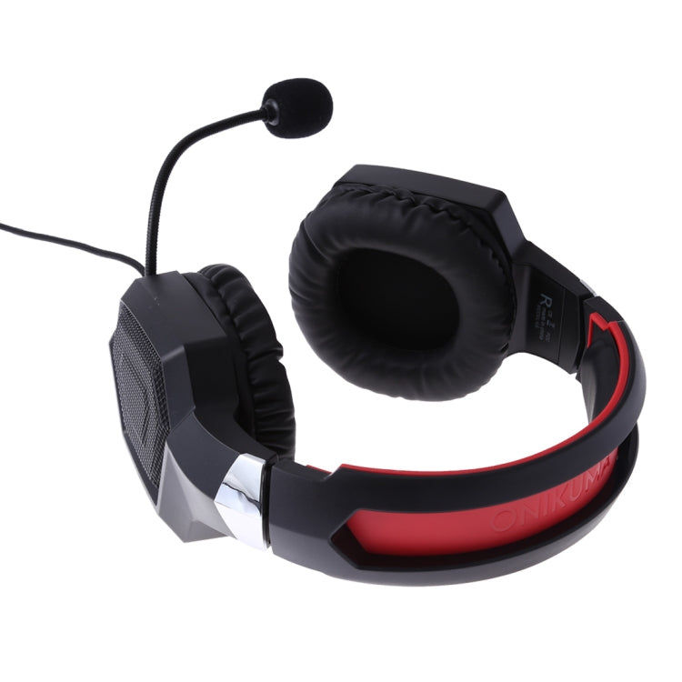 ONIKUMA K8 Over Ear Bass Stereo Surround Gaming Headphone with Microphone & LED Lights(Red) - Multimedia Headset by ONIKUMA | Online Shopping South Africa | PMC Jewellery | Buy Now Pay Later Mobicred