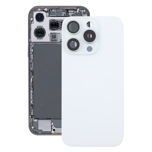 For iPhone 16 Pro Max Original Glass Battery Back Cover with Camera Lens Cover(White) -  by PMC Jewellery | Online Shopping South Africa | PMC Jewellery | Buy Now Pay Later Mobicred